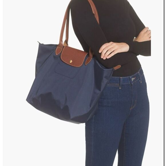 Longchamp Large Billberry Le Pliage Tote - Picture 16 of 16